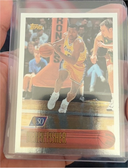 1996-97 Topps #206 Derek Fisher — front