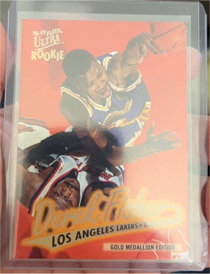 1996-97 Fleer Ultra Gold Medallion Edition #G-202 Derek Fisher — front