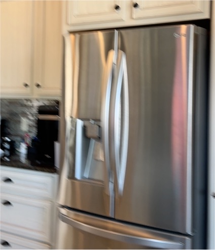 GE French Door Stainless Steel Refrigerator — front