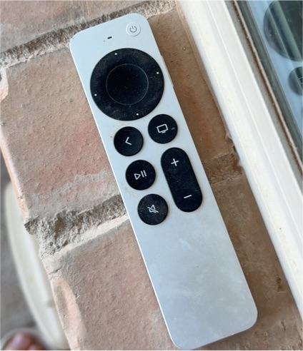Apple TV Siri Remote (2nd Generation) A2540 Silver — front