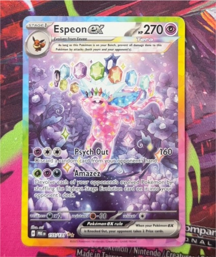 2025 Pokémon Scarlet & Violet #155 Espeon ex — front