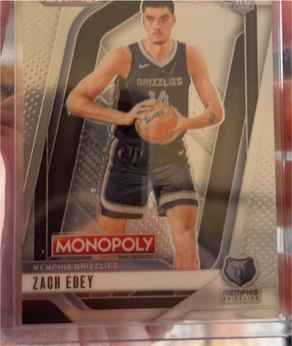 2024-25 Panini Prizm Monopoly #24 Zach Edey — front