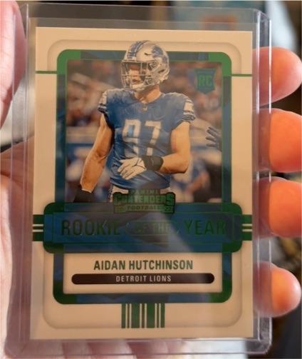 2022 Panini Contenders Rookie of the Year #ROY-AHU Aidan Hutchinson — front