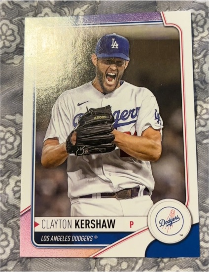 2023 Topps Series 1 #22 Clayton Kershaw — front