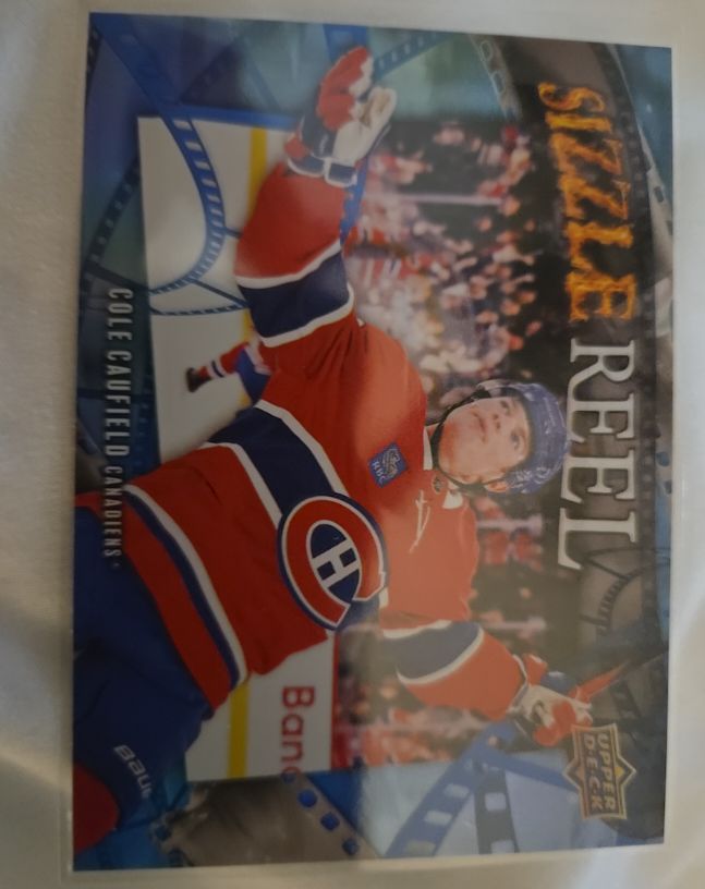 2025-26 Upper Deck Series 2 #SR-42 Cole Caufield Sizzle Reel — front