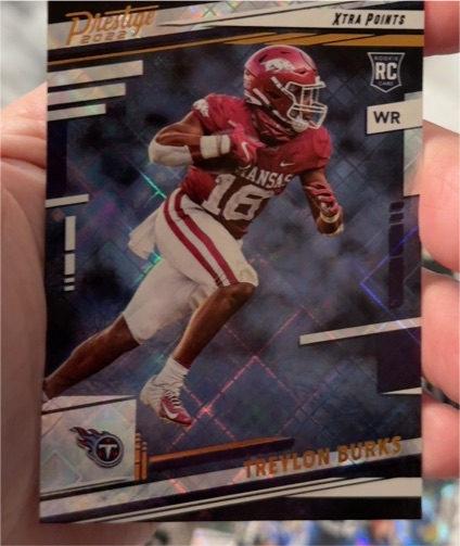2022 Panini Prestige #316 Treylon Burks Xtra Points Diamond Rookie Card — front