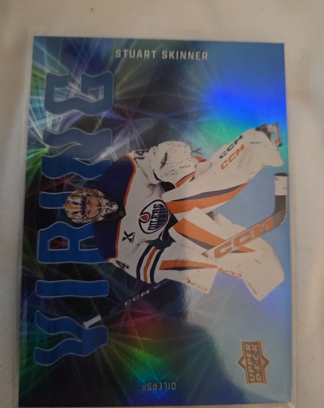 2025-26 Upper Deck Series 2 #VB-30 Stuart Skinner Vibing — front
