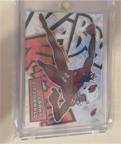 2025 Panini Absolute #11 Larry Fitzgerald Kaboom! Horizontal — front
