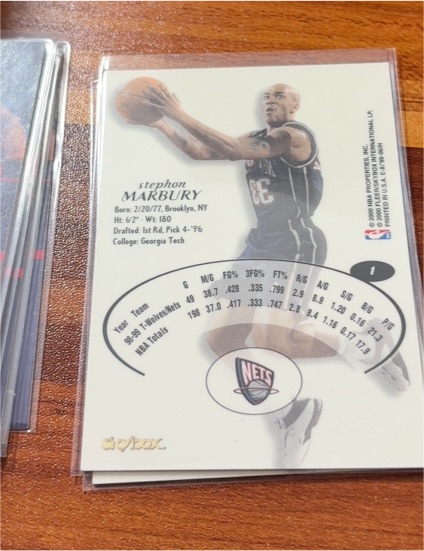 1999-00 Skybox EX #1 Stephon Marbury — front
