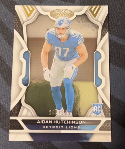 2022 Panini Certified #120 Aidan Hutchinson — front