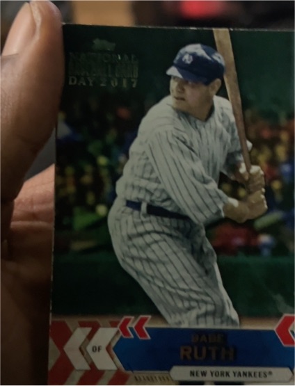 2017 Topps National Baseball Card Day Babe Ruth — front