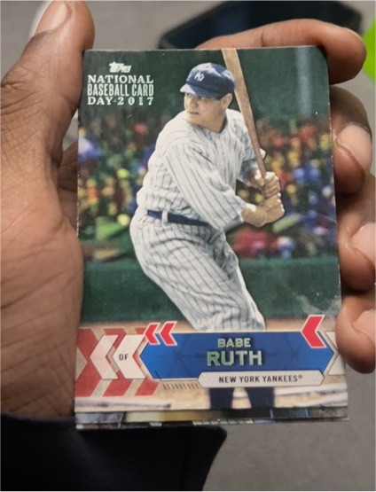 2017 Topps National Baseball Card Day #X OF X Babe Ruth — front