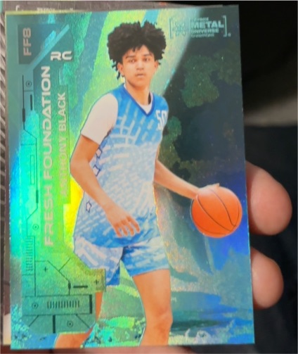 2023 Skybox Metal Universe Champions #FF8 Anthony Black Fresh Foundation Rookie — front