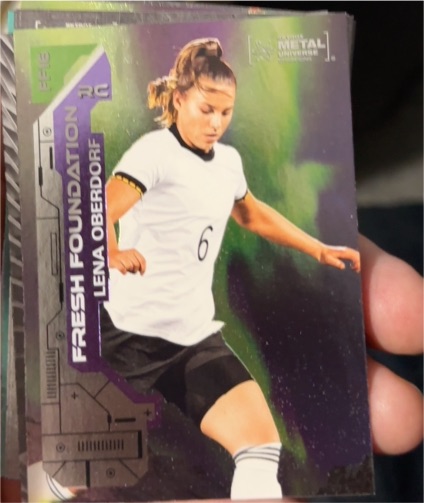 2023 Skybox Metal Universe Champions #FF16 Lena Oberdorf Fresh Foundation RC — front