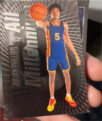 2023 Upper Deck Skybox Metal Universe Champions #139 Julian Phillips All Millennium — front