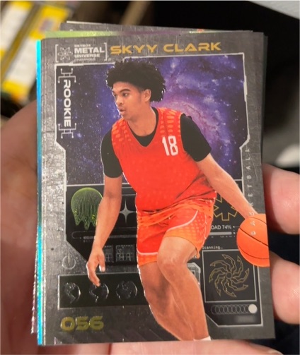 2023 Skybox Metal Universe Champions #056 Skyy Clark Rookie — front