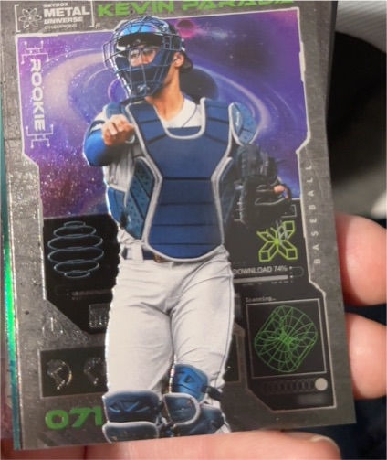 2023 Skybox Metal Universe Champions #071 Kevin Parada Rookie Card — front