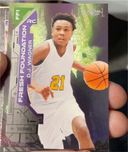2023 Skybox Metal Universe Champions #FF1 D.J. Wagner Fresh Foundation — front