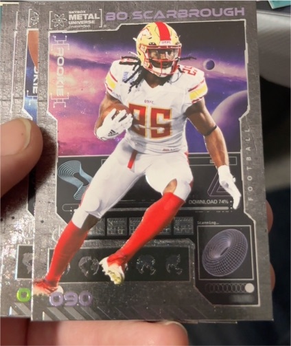 2023 Skybox Metal Universe Champions #090 Bo Scarbrough — front