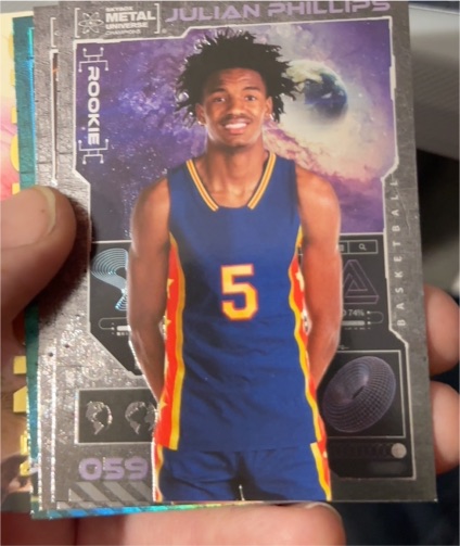2023 Skybox Metal Universe Champions #059 Julian Phillips Rookie — front