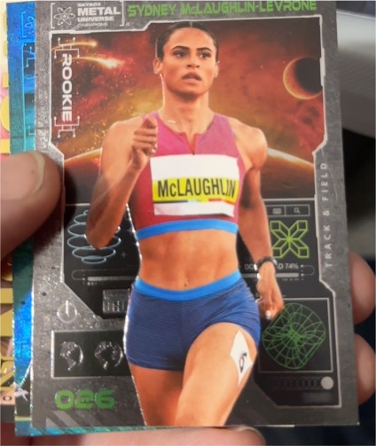 2023 Skybox Metal Universe Champions #026 Sydney McLaughlin-Levrone — front