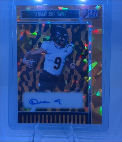 2025 Leaf Pro Set Dermaricus Davis Black Ice Autograph — front