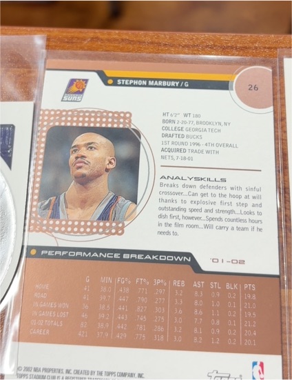 2001-02 Topps #26 Stephon Marbury — front