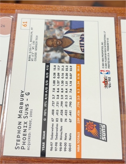 2001-02 Fleer Premium #61 Stephon Marbury — front
