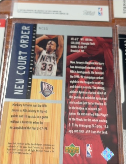 1999-00 Upper Deck #33 Stephon Marbury — front