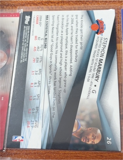 2004-05 Topps #26 Stephon Marbury — front