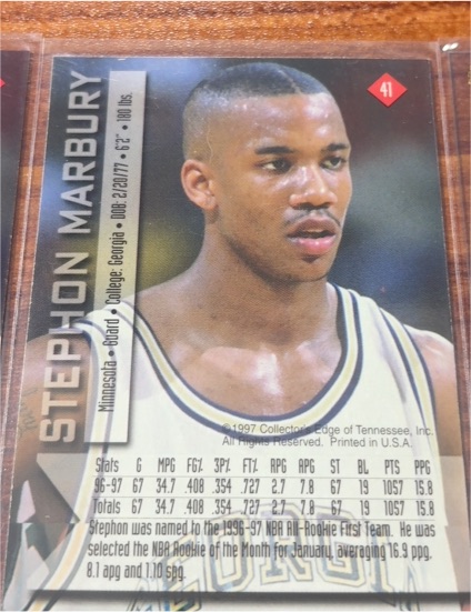 1997 Collector's Edge #41 Stephon Marbury — front