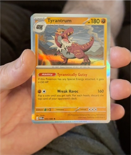 2015 Pokémon Perfect Order #045 Tyrantrum — front