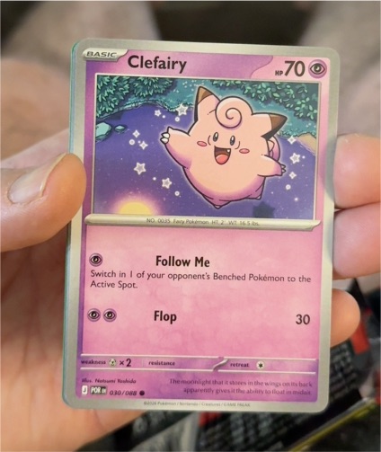 2016 Pokémon Perfect Order #030 Clefairy — front