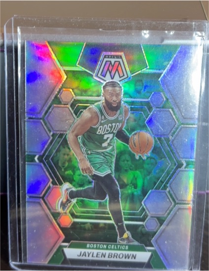 2022-23 Panini Mosaic #9 Jaylen Brown — front