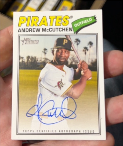 2026 Topps Heritage #ROA-AMC Andrew McCutchen — front