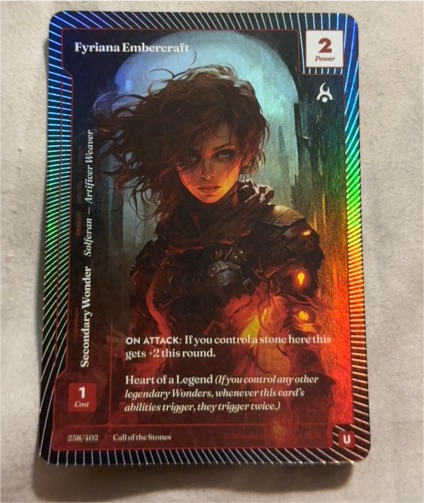 2025 Wonders of the First #258 Fyriana Embercraft — front