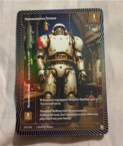 2023 Disney Lorcana Shimmering Skies #201 Plate Armor — front