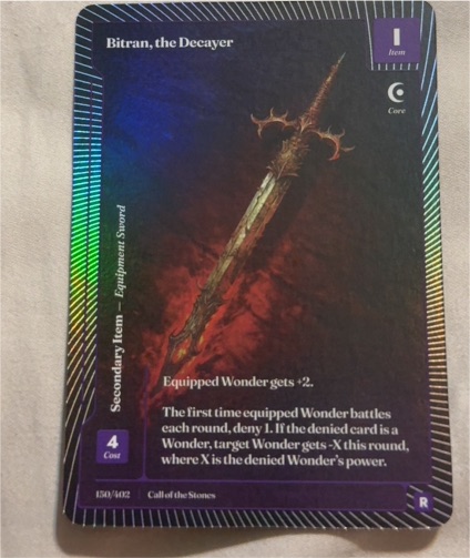 2025 Wonders of the First #150 Bitran, the Decayer — front