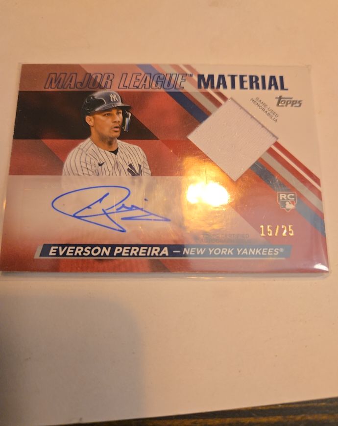 2024 Topps Major League Material Red #MLMA2EP Everson Pereira — front