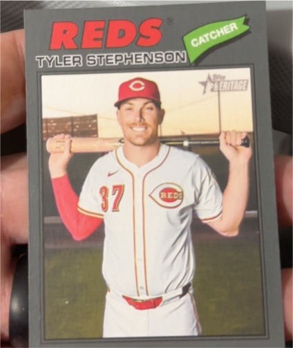 2026 Topps Heritage #138 Tyler Stephenson — front