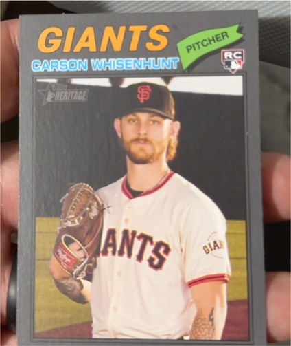 2026 Topps Heritage #79 Carson Whisenhunt — front