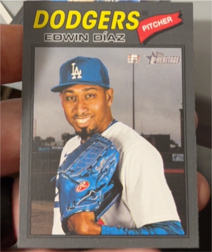 2026 Topps Heritage #36 Edwin Díaz — front
