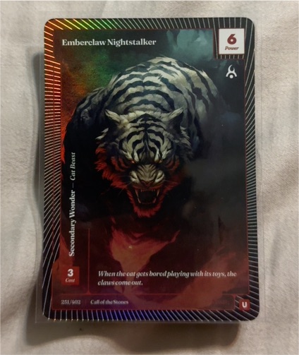 Wonders of the First Call of the Stones #251 Emberclaw Nightstalker — front