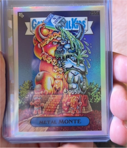 2023 Topps Chrome Garbage Pail Kids Series 6 #255a Metal Monte — front