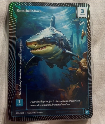2025 Wonders of the First Call of the Stones #350 Knotshell Shark — front