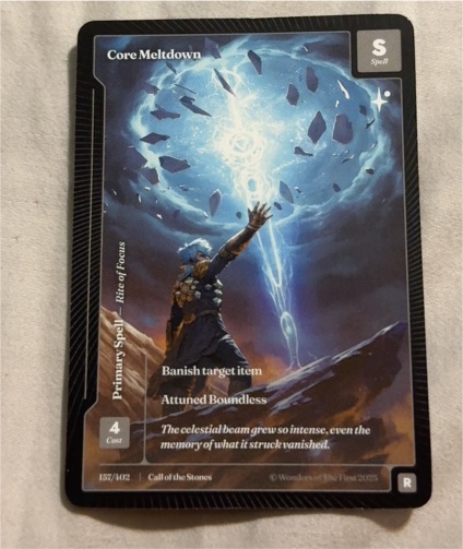 2025 Wonders of the First #157 Core Meltdown — front