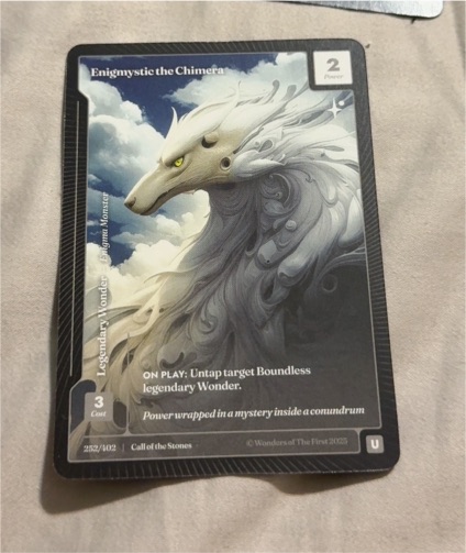 2025 Wonders of The First #252 Enigmystic the Chimera — front