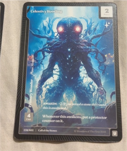 2025 Wonders of The First Call of the Stones #238 Celestivy Rootling — front