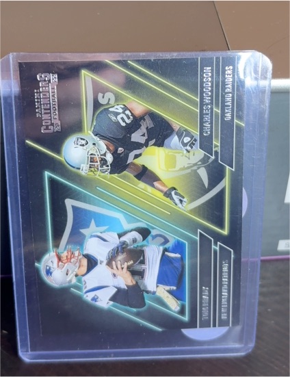 2022 Panini Contenders Contenders Series #CS-BW Tom Brady / Charles Woodson — front