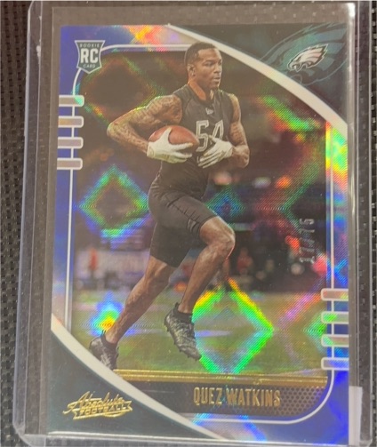 2020 Panini Absolute #186 Quez Watkins Rookie RC Philadelphia Eagles — front
